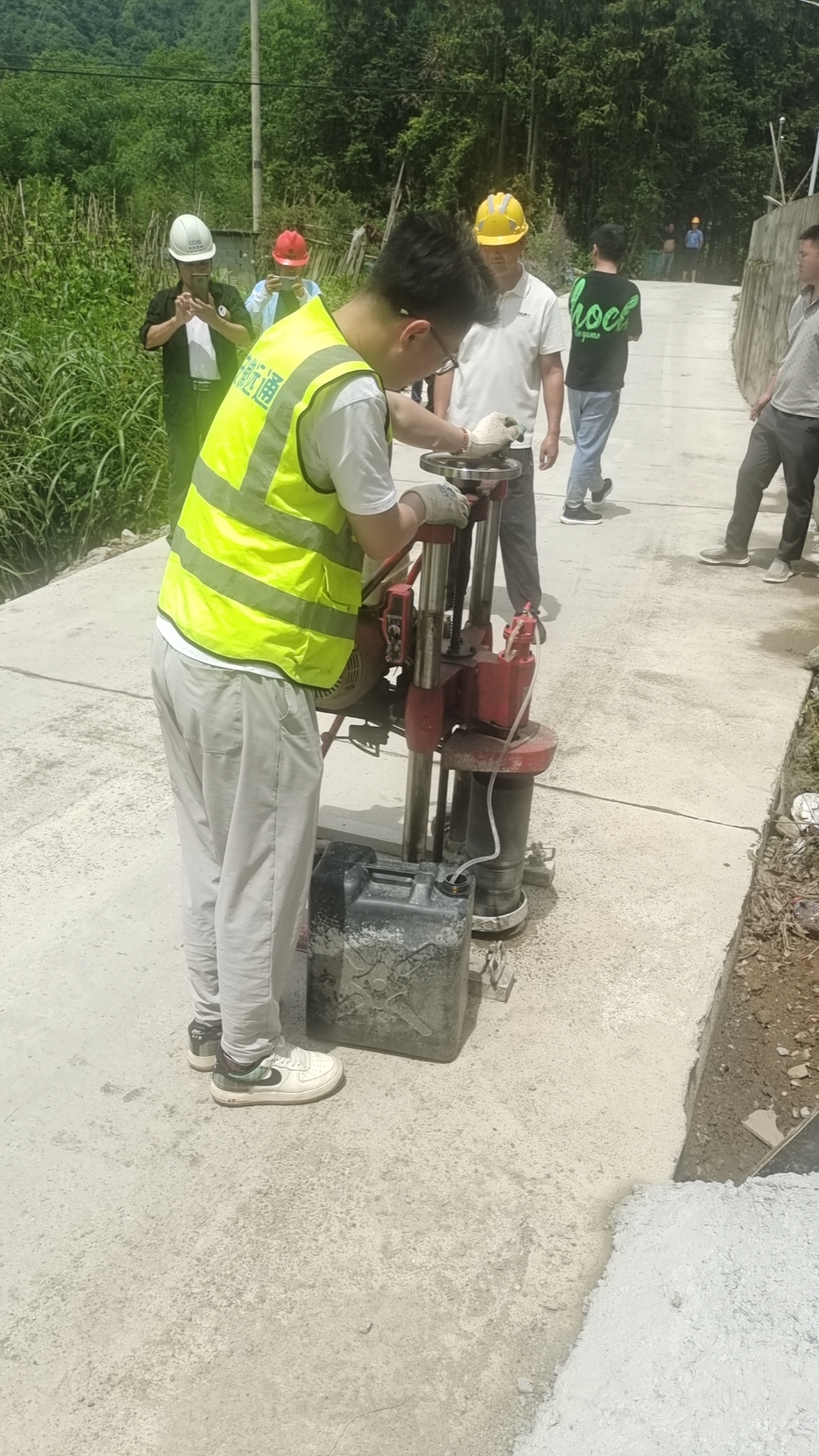 石臺縣車(chē)田路養護工程檢測